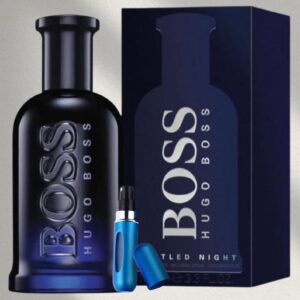 Locion Hugo Boss Bottled Night Edt - Perfume para Hombre 100 ML + Mas Perfumero