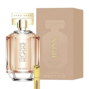 Locion The Scent For Her Hugo Boss Edp - Perfume para Mujer 100 ML + Mas Perfumero