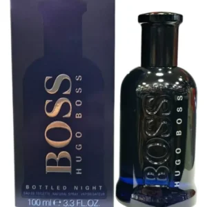 Locion Hugo Boss Bottled Night Edt - Perfume para Hombre 100 ML + Mas Perfumero