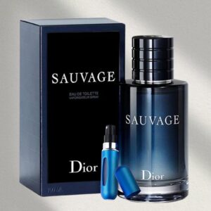 Locion Sauvage Christian Dior - Perfume para Hombre 100 ML + Mas Perfumero